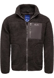 Fleecejacke YERMO Fleecejacke Herren Teddyfleece Sweatjacke Plsch Zipper Fleecepullover