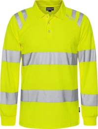 Warnschutz-Shirt High Vis Poloshirt Langarm Kl. 3 7864 GPST