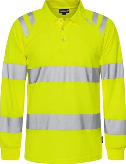 Fristads Warnschutz Shirt High Vis Poloshirt Langarm Kl. 3 7864 GPST 