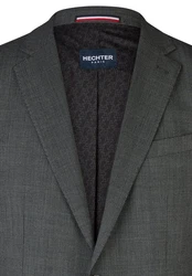 HECHTER PARIS Anzugsakko Modern Fit Dunkelgrau/Hellblau/Grau