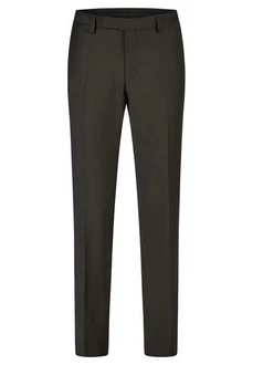 HECHTER PARIS Stoffhose Shape Fit Khaki/Dunkelgrün