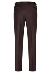HECHTER PARIS Stoffhose Shape Fit Dunkelbraun/Braun/Dunkelrot/Bordeaux/Lila