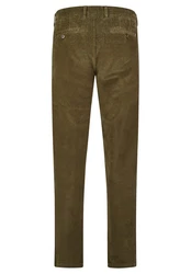 HECHTER PARIS Stoffhose Regular Fit Khaki/Dunkelgrün