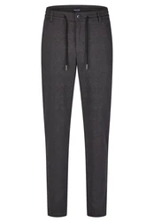 HECHTER PARIS Stoffhose Tapered Fit Dunkelgrau/Grau/Hellgrau