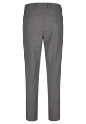 HECHTER PARIS Stoffhose Tapered Fit (1-tlg) Dunkelgrau/Hellgrau/Grau