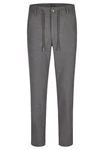HECHTER PARIS Stoffhose Tapered Fit (1-tlg) Dunkelgrau/Hellgrau/Grau