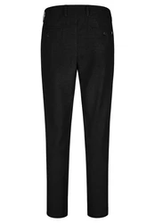 HECHTER PARIS Stoffhose Tapered Fit (1-tlg) Schwarz/Dunkelgrau