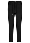 HECHTER PARIS Stoffhose Tapered Fit (1-tlg) Schwarz/Dunkelgrau