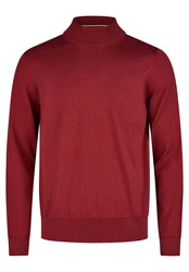 HECHTER PARIS Strickpullover Regular Fit Dunkelrot/Rot/Bordeaux