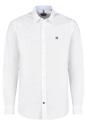 HECHTER PARIS Langarmhemd Modern Fit Weiß