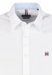 HECHTER PARIS Langarmhemd Modern Fit Weiß