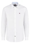 HECHTER PARIS Langarmhemd Modern Fit Weiß