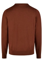 HECHTER PARIS Strickpullover Regular Fit Braun/Orange