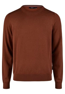 HECHTER PARIS Strickpullover Regular Fit Braun/Orange
