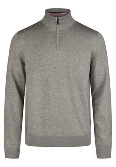 HECHTER PARIS Strickpullover Regular Fit Hellgrau/Grau/Braun/Dunkelgrau/Beige