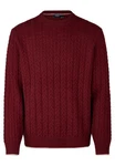 HECHTER PARIS Strickpullover Regular Fit Dunkelrot/Bordeaux