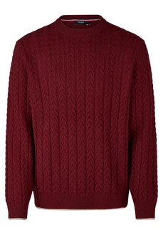 HECHTER PARIS Strickpullover Regular Fit Dunkelrot/Bordeaux