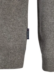 HECHTER PARIS Strickpullover Modern Fit Grau/Dunkelgrau/Hellgrau