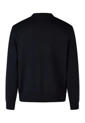 HECHTER PARIS Strickpullover Modern Fit Dunkelblau/Schwarz/Blau