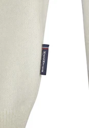 HECHTER PARIS Strickpullover Modern Fit Weiß/Creme/Khaki/Beige