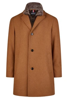 HECHTER PARIS Langmantel Braun/Orange/Beige
