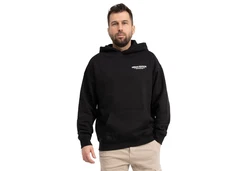 SUBLEVEL Kapuzenpullover Hoodie Kapuzenjacke Sweater Schwarz/Dunkelgrau
