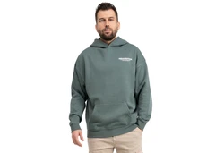 SUBLEVEL Kapuzenpullover Hoodie Kapuzenjacke Sweater Grün/Dunkelgrün/Hellgrün