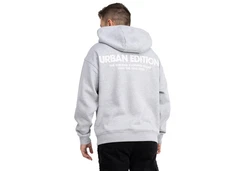 SUBLEVEL Kapuzenpullover Hoodie Kapuzenjacke Sweater Grau/Hellgrau