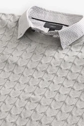 Next 2-in-1 Pullover Hemdeinsatz Grau