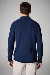 Next 2-in-1 Pullover Hemdeinsatz Dunkelblau/Blau/Hellblau