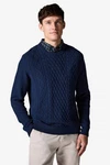 Next 2-in-1 Pullover Hemdeinsatz Dunkelblau/Blau/Hellblau
