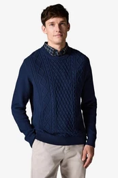 2-in-1-Pullover Oxford-Pullover mit angedeutetem Hemd (1-tlg)