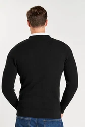 Next 2-in-1 Pullover Hemdeinsatz Schwarz