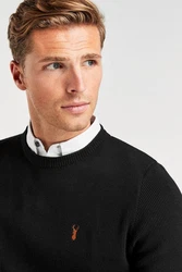 Next 2-in-1 Pullover Hemdeinsatz Schwarz