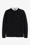 Next 2-in-1 Pullover Hemdeinsatz Schwarz