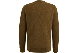 PME LEGEND Rundhalspullover Crewneck Dunkelgrün/Khaki/Braun
