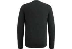 PME LEGEND Rundhalspullover Crewneck Dunkelgrau/Grau/Gelb/Dunkelgrün/Schwarz