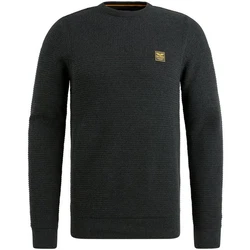 PME LEGEND Rundhalspullover Crewneck Dunkelgrau/Grau/Gelb/Dunkelgrün/Schwarz