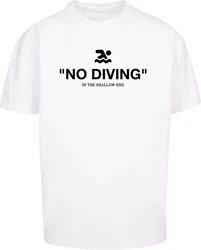 MT Upscale T-Shirt No Diving Heavy Tee Weiß/Dunkelblau/Creme/Grau