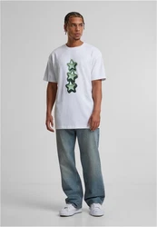 Upscale by Mister Tee T-Shirt Peace&Love Heavy Oversize Tee Weiß/Silber/Mintgrün/Grün