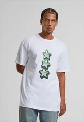 Upscale by Mister Tee T-Shirt Peace&Love Heavy Oversize Tee Weiß/Silber/Mintgrün/Grün