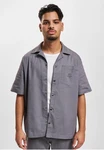 DEF Langarmhemd Hamza Shirt Hellgrau/Grau/Beige/Braun