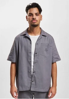 DEF Langarmhemd Hamza Shirt Hellgrau/Grau/Beige/Braun DEF Langarmhemd Hamza Shirt Hellgrau/Grau/Beige/Braun