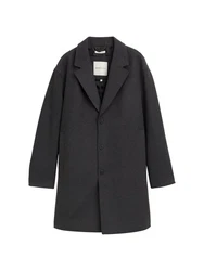 TOM TAILOR Denim Mantel Relaxed mit Innentasche Dunkelgrau/Grau/Schwarz
