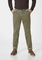 Redpoint Chinohose ODESSA THERMO Regular Fit Khaki/Dunkelgrün