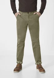 Redpoint Chinohose ODESSA THERMO Regular Fit Khaki/Dunkelgrün