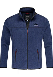 Amaci&Sons Fleecejacke HARVEY Dunkelblau/Blau/Hellblau