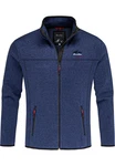 Amaci&Sons Fleecejacke HARVEY Dunkelblau/Blau/Hellblau