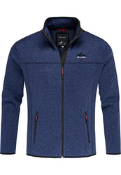 Amaci&Sons Fleecejacke HARVEY Dunkelblau/Blau/Hellblau