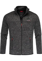 Amaci&Sons Fleecejacke HARVEY Dunkelgrau/Grau